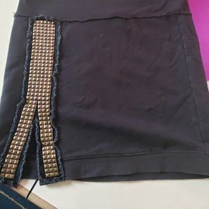 Free People cotton skirt with pyramid like slit size M